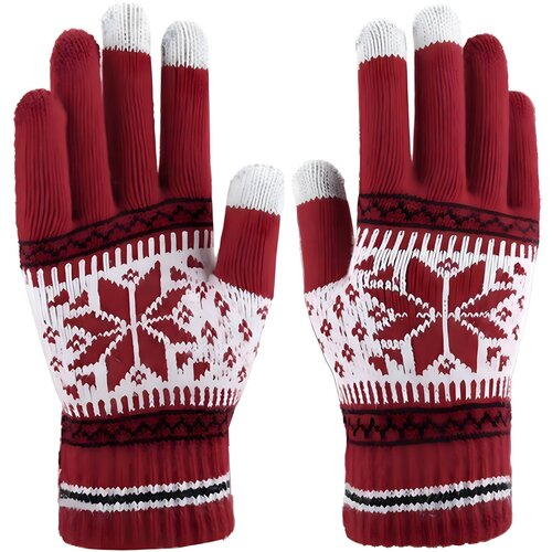  Zimske Rukavice SF-39234 - Crvena / Bijela M / L KP39234 Slike