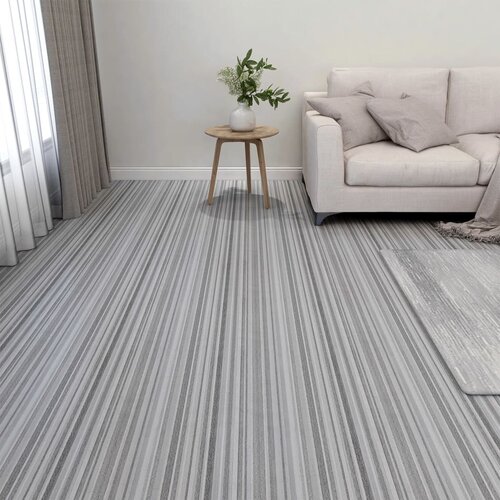  Samoljepljive podne obloge 20 kom PVC 1,86 m&amp;sup2; svjetlosive Slike
