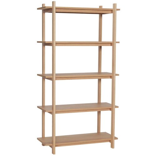 H&amp;uuml;bsch Regal u dekoru hrasta u prirodnoj boji 80x150x39 cm Epoch &amp;ndash; Slike