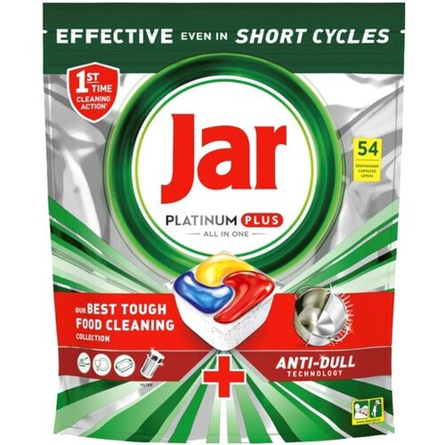 Jar kapsule za strojno pomivanje posode Platinum Plus All in One, Lemon, 54 kos Cene