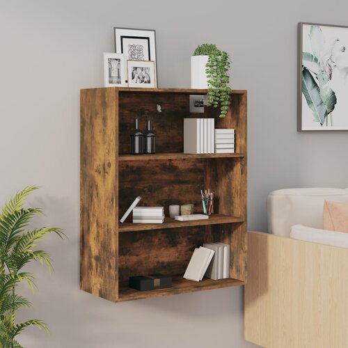 VidaXL viseći zidni ormarić boja dimljenog hrasta 69,5 x 32,5 x 90 cm Slike