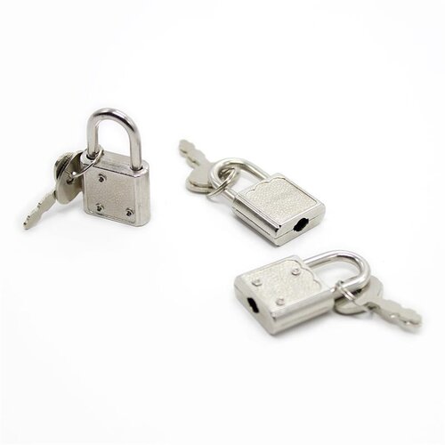LATETOBED BDSM Line Silver Padlock with Keys Slike
