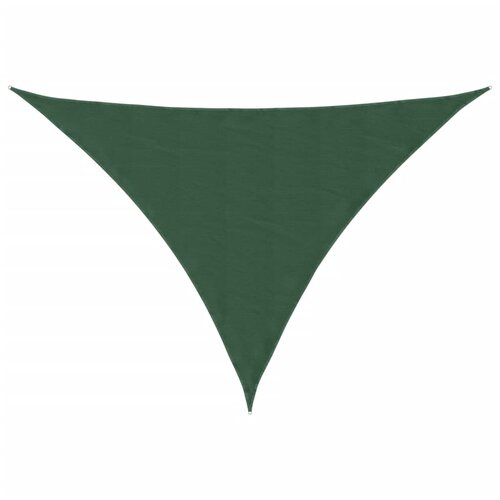 VidaXL Senčno jadro oksford blago trikotno 5x7x7 m temno zeleno, (20965101) Slike