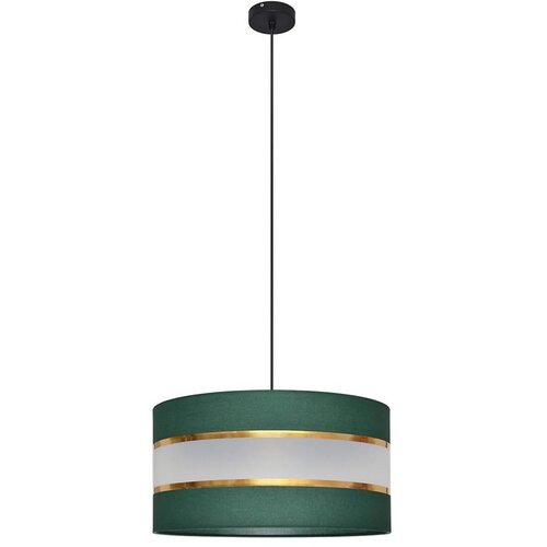  Luster na sajli HELEN 1xE27/15W/230V prečnik 40 cm zelena/zlatna Cene