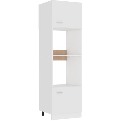 Ormarić za mikrovalnu bijeli 60 x 57 x 207 cm od iverice Cijene