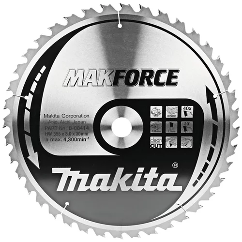 Makita žagin list TCT MAKForce, 355x30 mm, 40z, B-08414