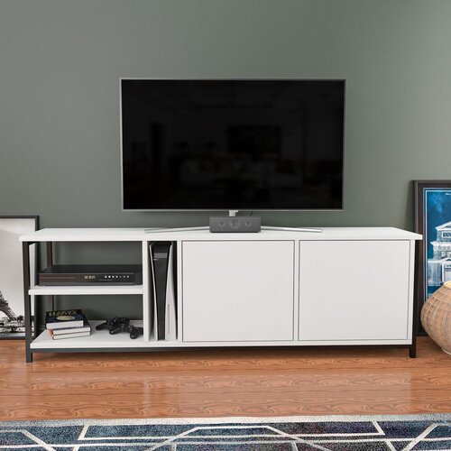 Woody Fashion TV polica Primrose Black White Slike