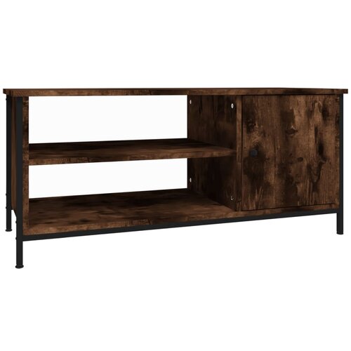Maison Chic TV omarica - TV stojalo - Televizijska omarica dimljeni hrast 100x40x45 cm inženirski les, (21701887) Cene