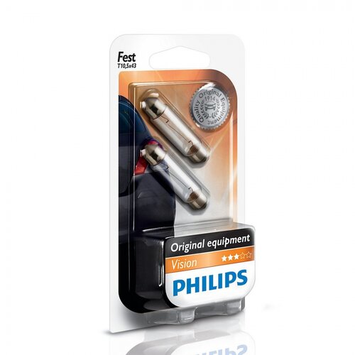 Philips Vision Vgradna svetilka SV 8,5 (C10W, 2 kos, Podnožje: SV8,5) Cene