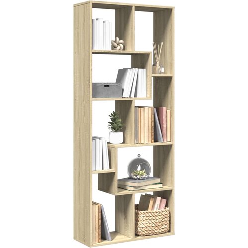 VidaXL Pregrada / regal za knjige boja hrasta 67x25x161,5 cm drveni Slike