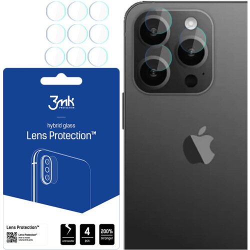 3mk ZAŠČITA ZA LEČE ZA APPLE IPHONE 15 PRO OVITEK IZ KALJENEGA STEKLA, (21966324) Cene