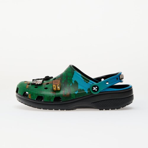 Crocs Klompe 'Minecraft' zeleno smeđa / svijetlosiva / kraljevski zelena / crna Cene