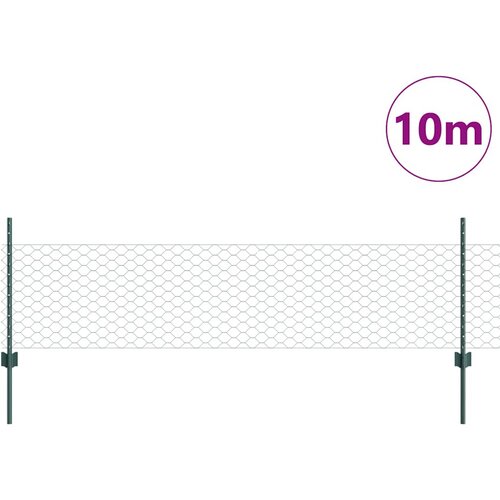  Heksagonalna ograda s stubom 10 x 0,5 m Čelik premazan PVC-om Slike
