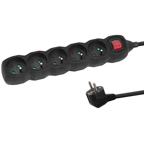 Esperanza ELK216K power extension 5 m 5 AC outlet(s) Indoor Black Cijene