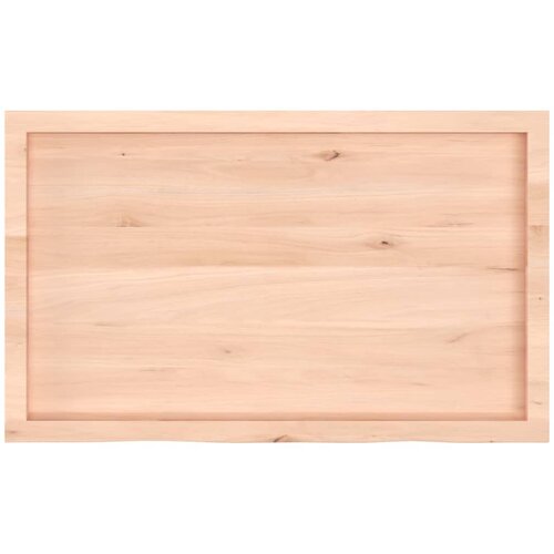 Zidna polica 100x60x(2-6) cm neobrađena masivna hrastovina Slike