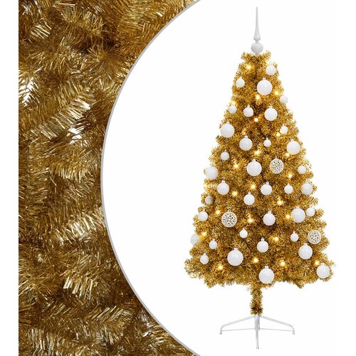  Umjetno božićno drvce s kuglicom 150 cm 150 LED lampica Slike