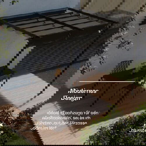Blumfeldt Pantheon Wall Pergola, stenska pergola, 3 x 3 m, prašno lakirano jeklo, odporno na vremenske vplive Cene