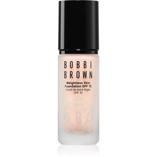 Bobbi Brown Weightless Skin Foundation SPF 15 Mini dolgoobstojni matirajoči tekoči puder z vlažilnim učinkom odtenek Ivory 13 ml Slike