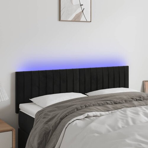  LED uzglavlje crno 144x5x78/88 cm bar&scaron;unasto Cijene