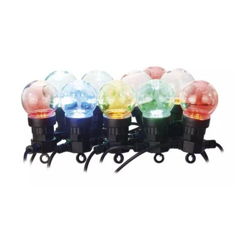 Emos 50 led svetlobna veriga -10&amp;times; party žarnice, 5m, IP44, večbarvne DCPM01 Slike
