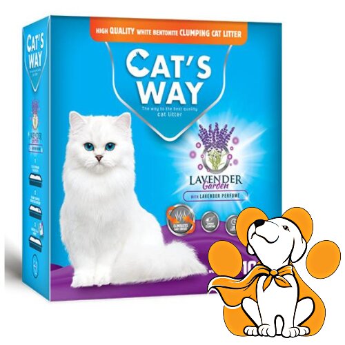 CATS WAY lavender 10l, posip za mačke sa mirisom lavande Cene