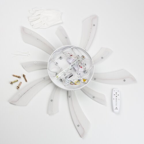  Brilagi - LED prigu&amp;scaron;iva plafonski luster TWIST LED/55W/230V 3000-6500K bela +daljinski upravljač Slike
