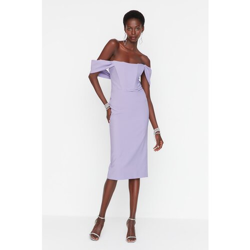 Trendyol Lilac Underwire Detailed Dress Slike