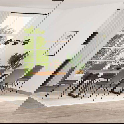 Maison Chic Jedilni stoli - Vzorci stoli 6 kosov umetno usnje sive barve A1423, (22031650) Cene