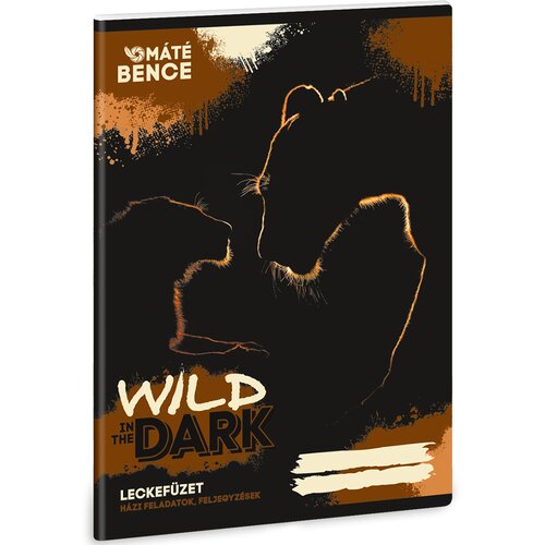 Ars Una Wild in the dark - bilježnica za domaću zadaću, 38 listova, A5 Slike