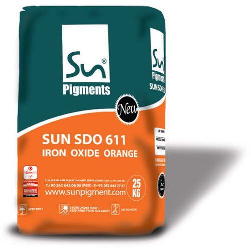 Sun pigments Oksidna boja za beton/gips - Narandzasta 25KG Cene