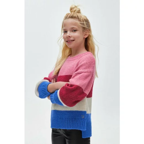 Mayoral Otroški pulover s primesjo volne vijolična barva