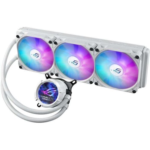 Asus Kuler za CPU ROG STRIX LC III 360 WHT/3x120mm/ARGB/2.1&amp;quot; IPS LCD/vodeno hladenje/bela Slike