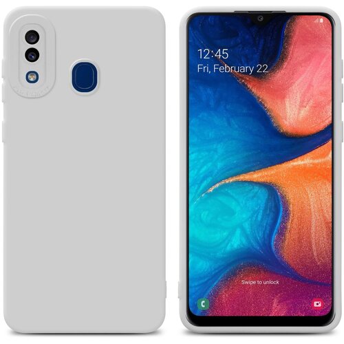 Cadorabo Ohi&scaron;je, združljiv s Samsungom v tekoči beli barvi - za&scaron;čitni pokrov iz fleksibilnega silikona TPU, (20617254) Cene
