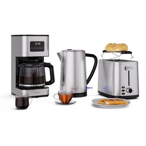 Klarstein Verosteel set za doručak | toster, kuhalo za vodu i aparat za kavu | 12 šalica Cijene