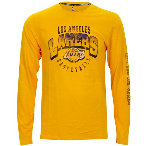  Muška Lebron James 6 Los Angeles Lakers LS Graphic Team majica Cene