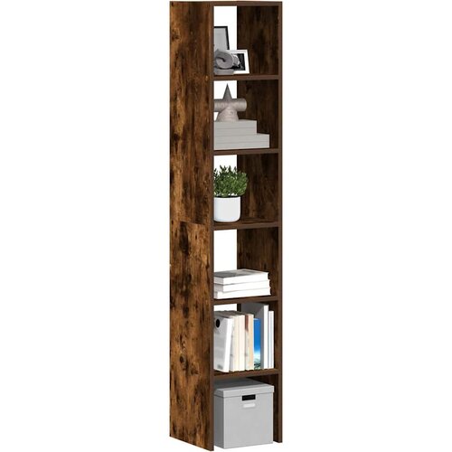VidaXL Knjižne omare 2 kosa zložljiva dim. hrast 30x30x80 cm inž. les Slike
