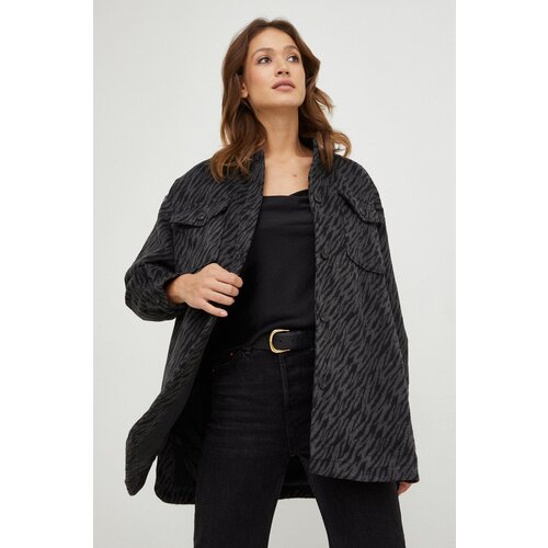 Answear Lab Jakna za žene, boja: crna, za prijelazno razdoblje, oversize Slike