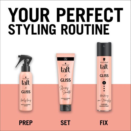 Schwarzkopf Taft x Gliss lak za lase z ekstra močnim utrjevanjem Holding me Strongly 250 ml Slike