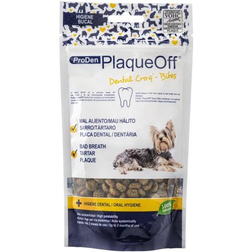 ProDen plaque offposlastice za uklanjanje plaka i kamenca za male pse i mačke dental bites 60g Slike