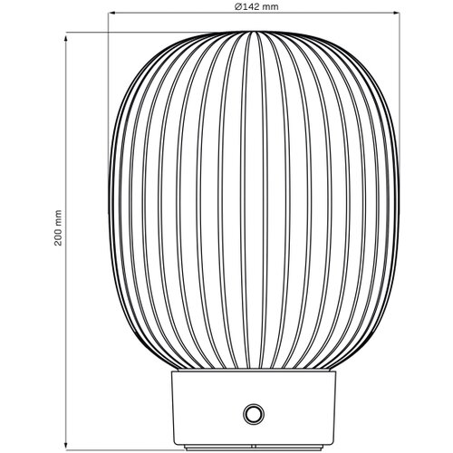  LED prigu&amp;scaron;iva dodirna stona lampa LATTE LED/1,8W/5V USB 2000 mAh zlatna/bela Slike