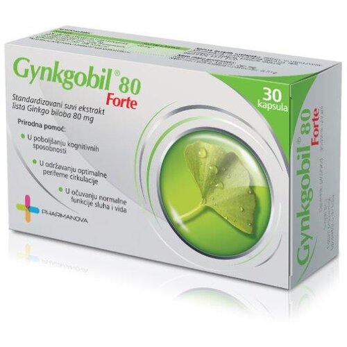 Pharmanova Gynkgobil 80 Forte Kapsule za memoriju, 30 kapsula Slike