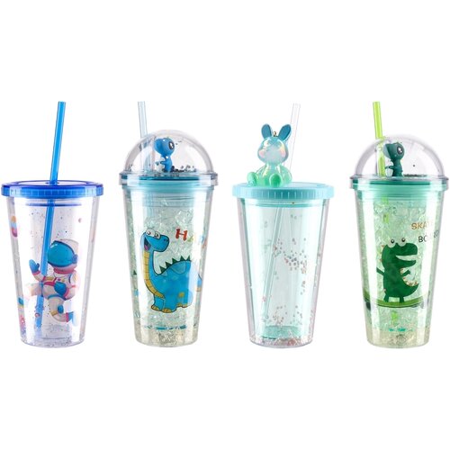 Takk Largo 40, ča&scaron;e sa cevčicom, plastične, 450 ml, miks Cene