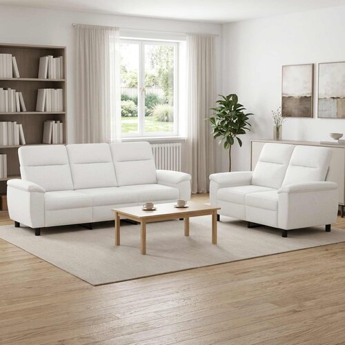  Set sofe 2 pcs Bijela Tkanina Slike