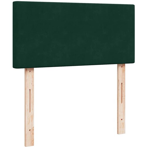 Box spring krevet s madracem tamnozeleni 90x190 cm bar&amp;scaron;unasti Slike