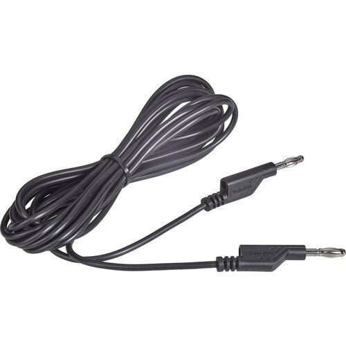 Voltcraft Merilni kabel [lamelni vtič 4 mm - lamelni vtič 4 mm] 5 m črne barveMS5/SW, (20422590) Slike