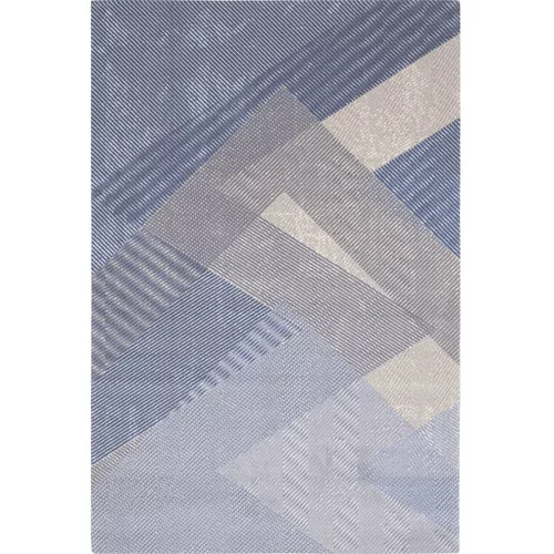 Agnella Svijetlo plavi vuneni tepih 160x240 cm Mesh –