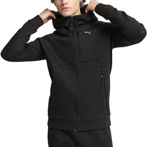 Puma Mu&amp;scaron;ki duks sa kapuljačom TECH, Crni Slike