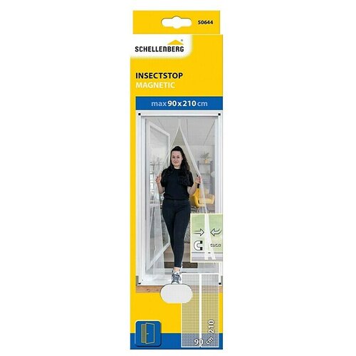 SCHELLENBERG Insect Stop Mreža za za&scaron;čito pred žuželkami (&Scaron; x V: 90 x 210 cm, Pritrditev z magnetom, Antracit) Cene