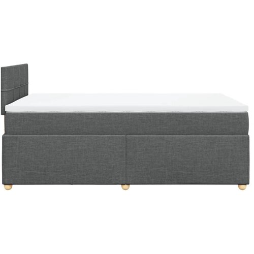  box spring s madracem tamnosivi 120 x 190 cm tkanina Slike