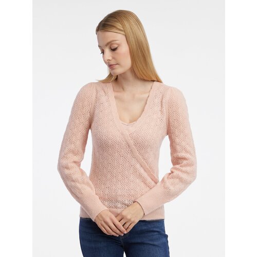 Orsay Women&amp;#039;s Light Pink Sweater with Wool - Women Slike